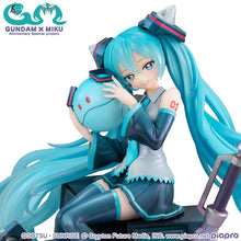 Load image into Gallery viewer, MegaHouse Mobile Suit Gundam 45th Anniversary X Hatsune Miku - Hatsune Miku X 00 Gundam Lucrea 1/7 scale figure