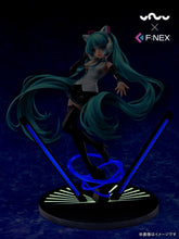 Load image into Gallery viewer, FuRyu F:NEX Vocaloid Hatsune Miku Nekomimi Cat Headphone Ver 1/7 Scale figure