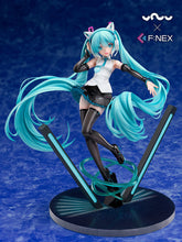 Load image into Gallery viewer, FuRyu F:NEX Vocaloid Hatsune Miku Nekomimi Cat Headphone Ver 1/7 Scale figure
