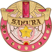 Load image into Gallery viewer, GoodSmile Moment Cardcaptor Sakura 25th Anniversary Star Wand Metal Badge