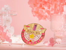 Load image into Gallery viewer, GoodSmile Moment Cardcaptor Sakura 25th Anniversary Star Wand Metal Badge