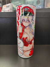 Load image into Gallery viewer, Super Sonico 20oz Stainless Steel Tumbler - Sparkly Christmas version