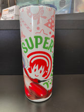 Load image into Gallery viewer, Super Sonico 20oz Stainless Steel Tumbler - Sparkly Christmas version