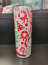 Load image into Gallery viewer, Super Sonico 20oz Stainless Steel Tumbler - Sparkly Christmas version