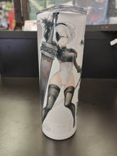 Load image into Gallery viewer, Nier Automata YoRha No. 2 Type B (2B) 20oz stainless steel tumbler