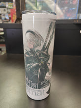 Load image into Gallery viewer, Nier Automata YoRha No. 2 Type B (2B) 20oz stainless steel tumbler