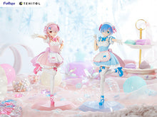 Load image into Gallery viewer, FuRyu TENITOL Re:Zero Yumekawa Maid Rem & Ram Set non-scale figure set Bonus
