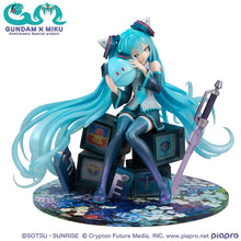 Load image into Gallery viewer, MegaHouse Mobile Suit Gundam 45th Anniversary X Hatsune Miku - Hatsune Miku X 00 Gundam Lucrea 1/7 scale figure
