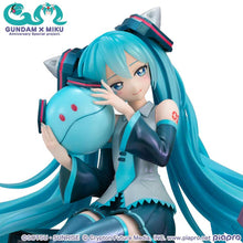 Load image into Gallery viewer, MegaHouse Mobile Suit Gundam 45th Anniversary X Hatsune Miku - Hatsune Miku X 00 Gundam Lucrea 1/7 scale figure
