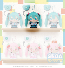 Load image into Gallery viewer, SEGA Vocaloid Hatsune Miku Miku Moipon plush mascot keychain / charm
