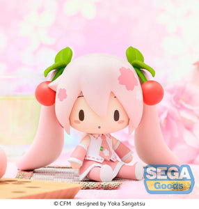 SEGA Vocaloid Hatsune Miku - Sakura Miku fuwa petit chibi figure