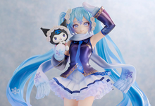 Load image into Gallery viewer, PRE-ORDER Good Smile Company Hatsune Miku Snow Miku x Kuromi 1/7 scale figure
