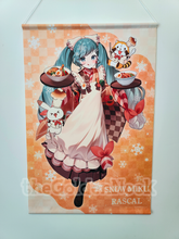 Load image into Gallery viewer, Cocollabo Hatsune Miku Winter Miku 2024 x Rascal B2 Size Tapestry
