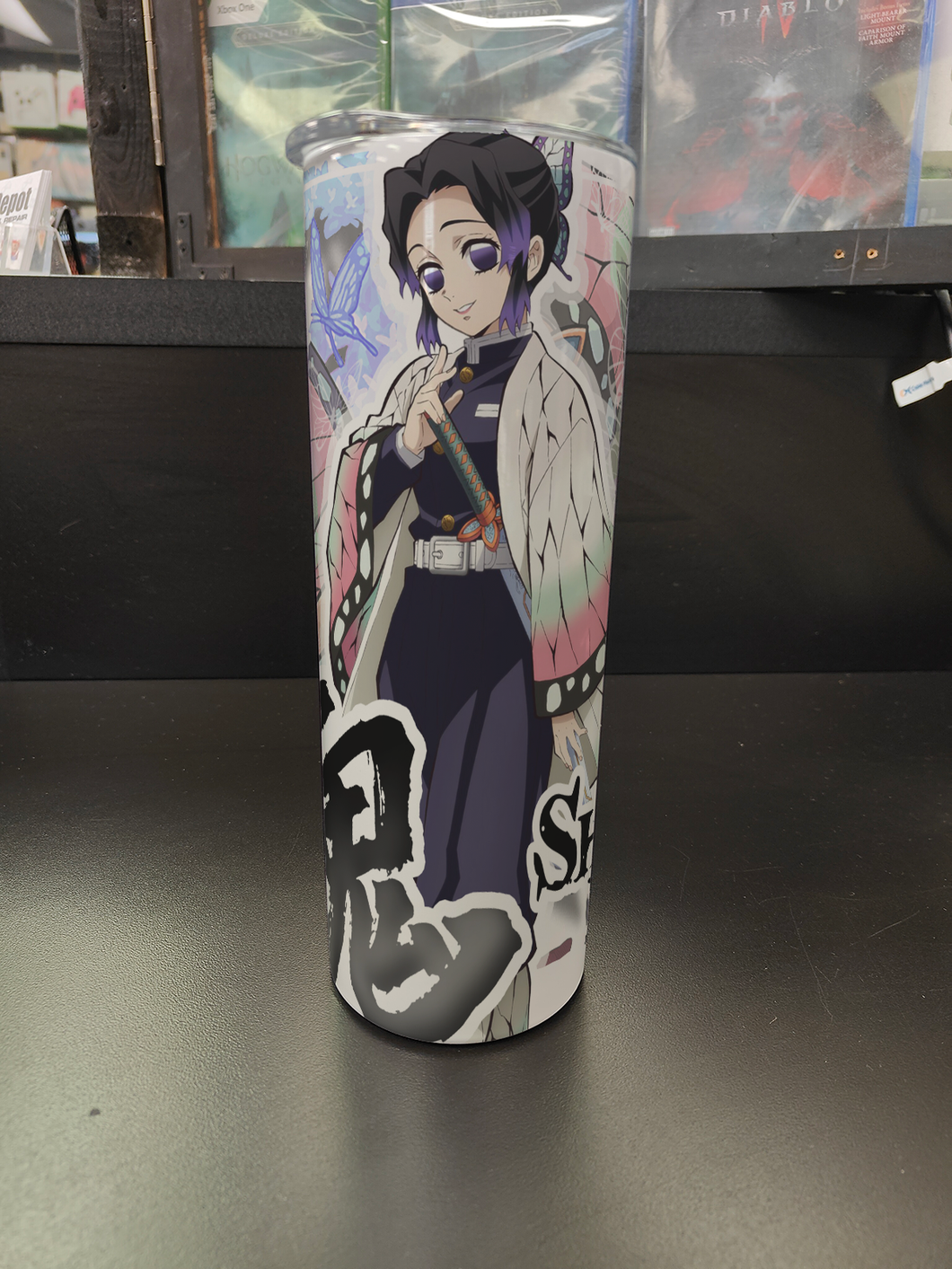 Demon Slayer Shinobu Kocho 20oz stainless steel tumbler