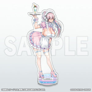 Nitro Plus Super Pochaco Super Sonico Waitress Ver. Acrylic Stand