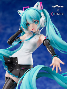 FuRyu F:NEX Vocaloid Hatsune Miku Nekomimi Cat Headphone Ver 1/7 Scale figure