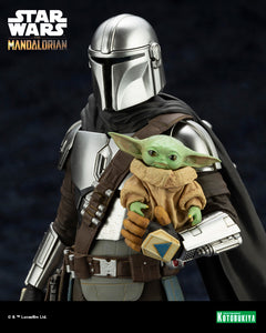 Kotobukiya ARTFX+ Star Wars Mandalorian & Grogu with Beskar Staff 1/10 scale figure