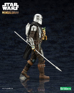 Kotobukiya ARTFX+ Star Wars Mandalorian & Grogu with Beskar Staff 1/10 scale figure