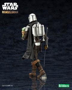 Kotobukiya ARTFX+ Star Wars Mandalorian & Grogu with Beskar Staff 1/10 scale figure