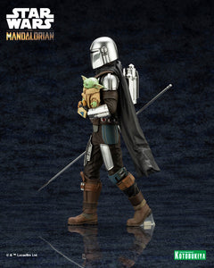 Kotobukiya ARTFX+ Star Wars Mandalorian & Grogu with Beskar Staff 1/10 scale figure