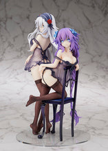 Load image into Gallery viewer, FLARE Hyperdimension Neptunia Black Heart &amp; Purple Heart baby doll ver Figure Set
