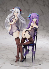 Load image into Gallery viewer, FLARE Hyperdimension Neptunia Black Heart &amp; Purple Heart baby doll ver Figure Set
