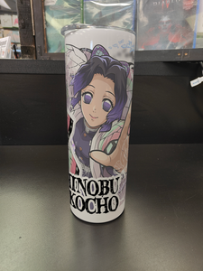 Demon Slayer Shinobu Kocho 20oz stainless steel tumbler