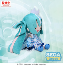 Load image into Gallery viewer, PRE-ORDER SEGA Vocaloid Hatsune Miku "LAWSON 50th Anniversary Special LIVE" Fuwa petit L size Plush
