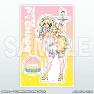 Nitro Plus Super Pochaco Super Sonico Waitress Ver. Acrylic Stand