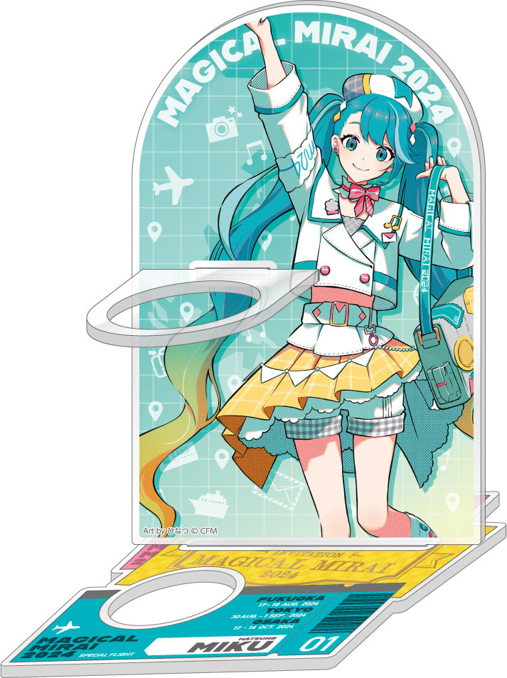 Caravan Vocaloid Hatsune Miku Characters Magical Mirai 2024 Acrylic Pen Light Stand