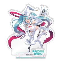 Load image into Gallery viewer, Caravan Racing Miku 2024 Ver. x Super Sonico Tsunagaru Acrylic Stand
