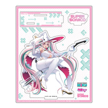 Load image into Gallery viewer, Caravan Racing Miku 2024 Ver. x Super Sonico Tsunagaru Acrylic Stand
