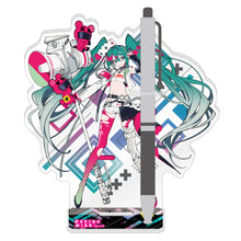 Load image into Gallery viewer, Caravan Hatsune Miku GT Project Vocaloid Racing Miku 2025 Ver. Acrylic Pen Stand
