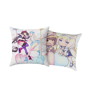 Curtain Tamashii Nekopara Characters Chocola / Vanilla Maid Cushion Cover