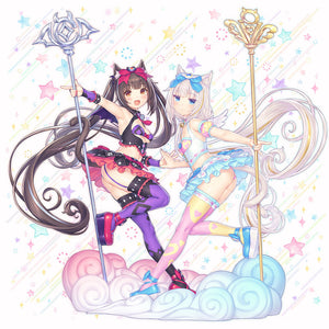 Curtain Tamashii Nekopara Characters Chocola / Vanilla Maid Cushion Cover