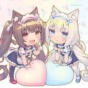 Curtain Tamashii Nekopara Characters Chocola / Vanilla Maid Cushion Cover