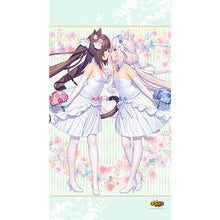 Load image into Gallery viewer, Curtain Tamashii Nekopara Chocola &amp; Vanilla Dream of Eden Noren
