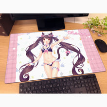 Load image into Gallery viewer, Curtain Tamashii Nekopara Characters Chocola / Vanilla Maid Swimwear Rubber Mat
