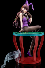 Load image into Gallery viewer, Hakoiri-musume inc. The Demon Sword Master of Excalibur Academy Elfine Phillet wearing flower’s purple Bunny Costume with Nip Slip Gimmick System 1/6 Scale Adult Figure
