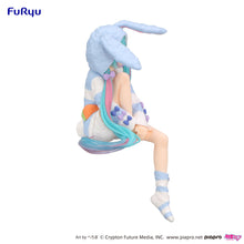 Load image into Gallery viewer, FuRyu Hatsune Miku Noodle Stopper Figure -Rabbit Ear Hood Pajama Blue Color ver.-
