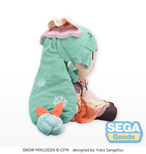 Load image into Gallery viewer, SEGA Vocaloid Hatsune Miku Snow Miku 2024 Fuwa petit Dodeka Jumbo Plush
