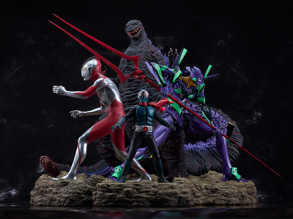 Good Smile Company Shin Japan Heroes Universe Statue Complete Set of Four Statue