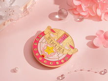 Load image into Gallery viewer, GoodSmile Moment Cardcaptor Sakura 25th Anniversary Star Wand Metal Badge
