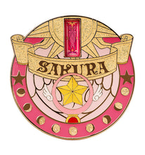 Load image into Gallery viewer, GoodSmile Moment Cardcaptor Sakura 25th Anniversary Star Wand Metal Badge
