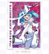Load image into Gallery viewer, Hobby Stock Vocaloid Hatsune Miku GT Project Racing Miku 2024 Rd.1 OKAYAMA Ver. Acrylic Block
