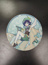 Load image into Gallery viewer, Genshin Impact Mondstadt Bard Anemo Archon Venti 8 inch round neoprene mousepad
