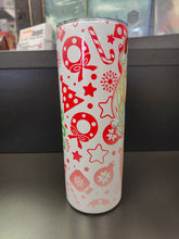 Load image into Gallery viewer, Super Pochaco 20oz Stainless Steel Tumbler - Sparkly Christmas version
