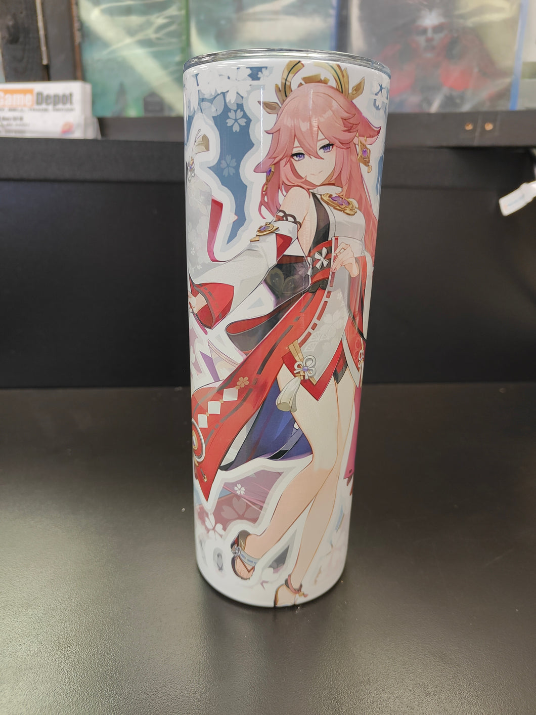 Genshin Impact Inazuma Kitsune Guuji Yae Miko 20oz Stainless Steel Tumbler