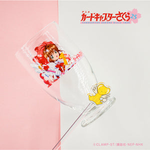 MAW Cardcaptor Sakura 25th Anniversary Sakura Kinomoto Glass & Muddler Set