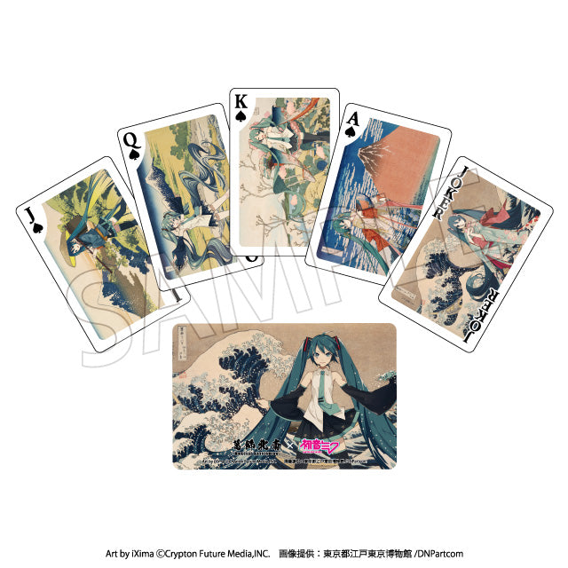 Presence Hokusai Katsushika x Hatsune Miku Playing Cards